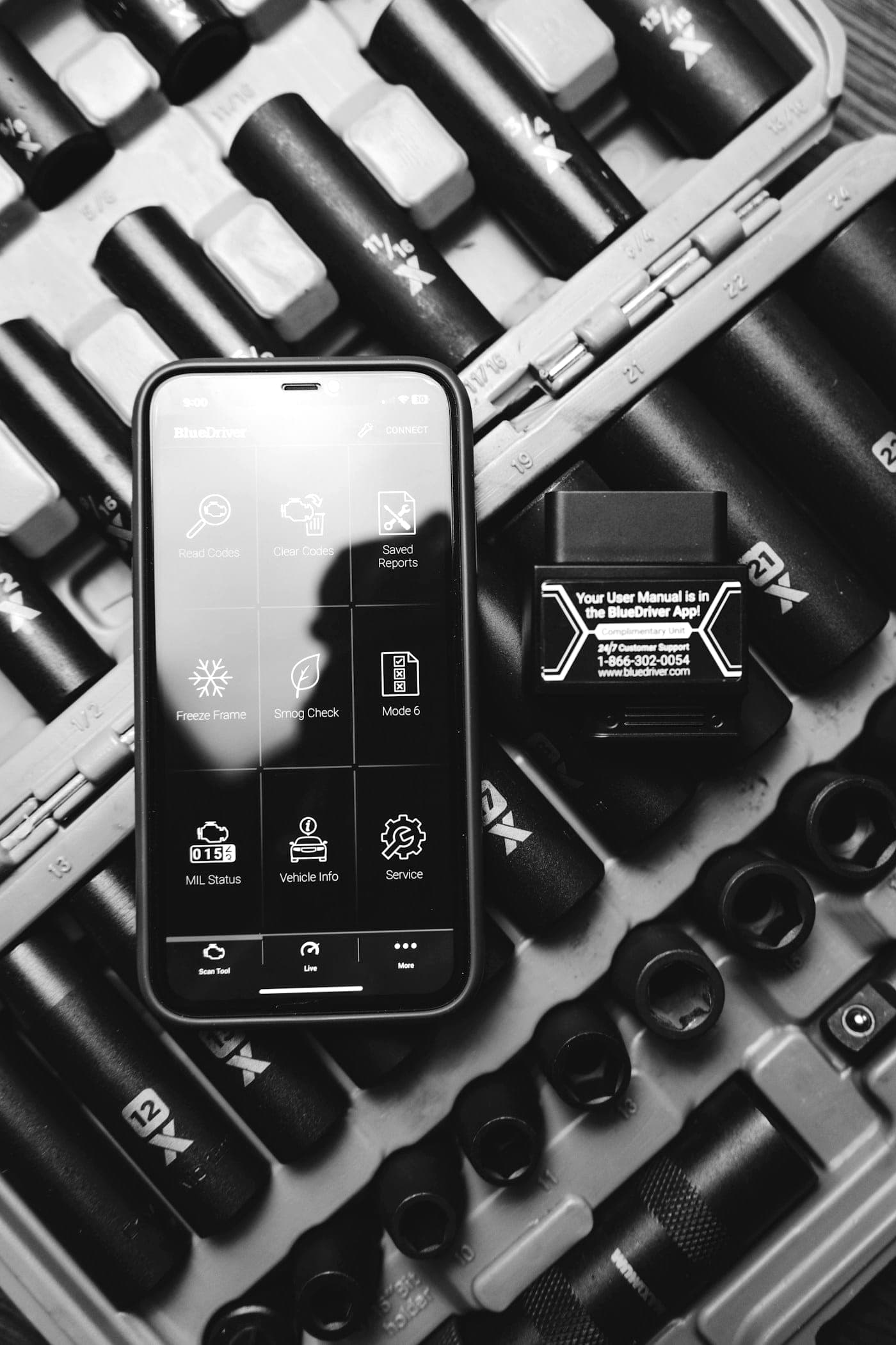 Outils et valise de diagnostic de l'atelier